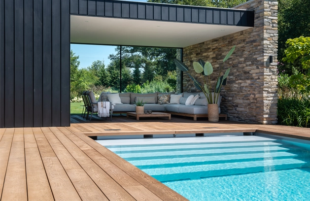 Millboard Buitenvloer Poolhouse